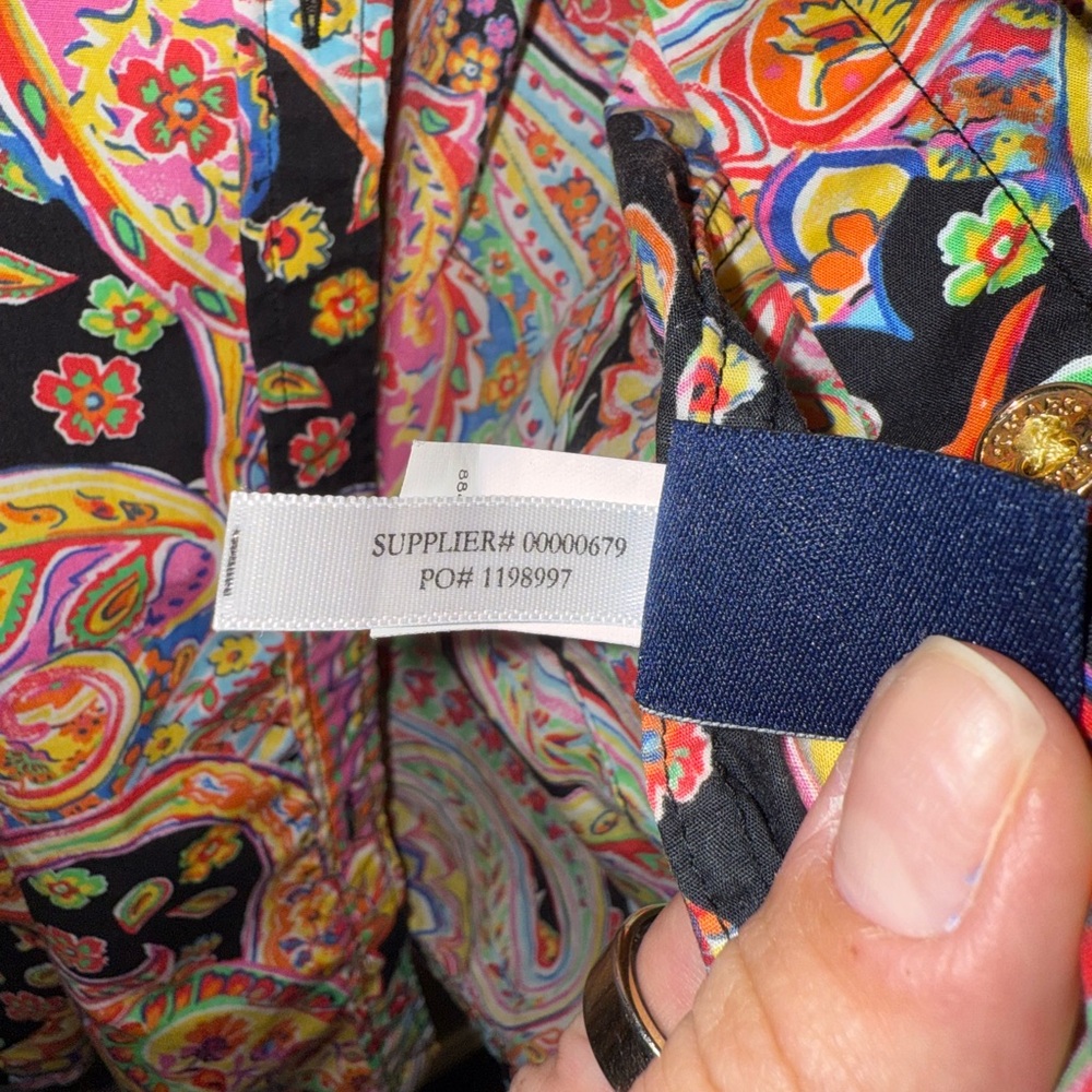 Chaps Multicolor Paisley Button Down Shirt - Picture 7 of 10